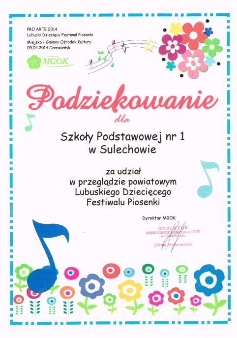 Podziękowania