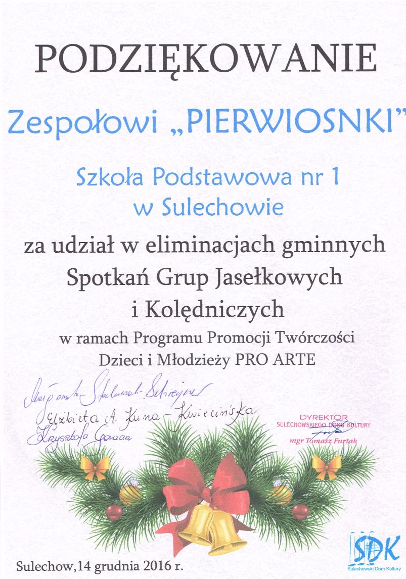 Podziękowania